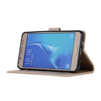 For Samsung Galaxy J710 On8 J7 2016 J76 Flip Wallet Case SM J710F J710FN J710M J710H Læder Cover J7108 J710F/DS-Kort Slot Taske