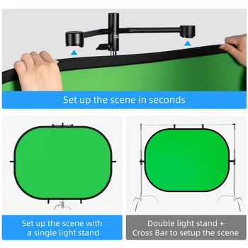 Nye Selens Reflektor magnetiske stå studio foto blå grøn skærm manuel indtastning bord til foto-studio magnetiske suge ramme