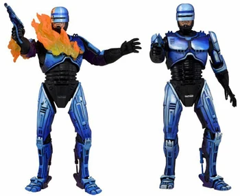 Robocop Figur NECA Robocop VS. Terminator Serie 2 Kamp Beskadiget Flammekaster Handling FigureCollectable Model Toy 18cm