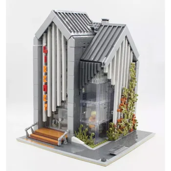 MOC 2734pcs Byen Streetview-serien brickstive Moderne Bibliotek Model byggesten Mursten Kids Legetøj, Gaver, Julegaver