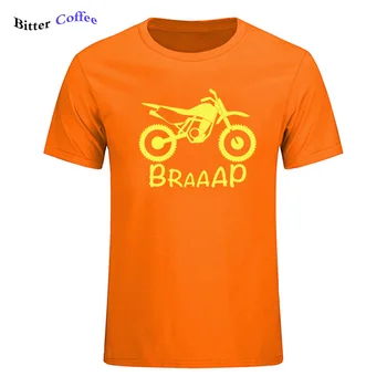 Sommeren Snavs Cykel T-Shirts Mand kortærmet T-shirt i kortærmet Herre Tees Bomuld O-Neck Tops Tee Europæiske størrelse