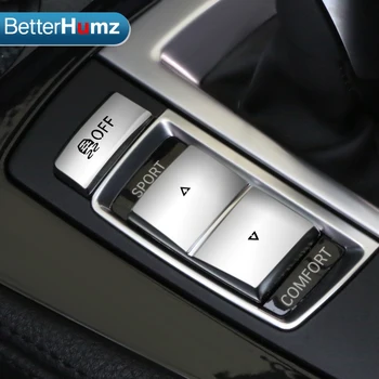 BetterHumz bil interiør, ABS Venstre side Gear knapper, dekorative dække klistermærker bil Til BMW F10 F07 F06 F12 F13 F01 F02 F25 F26