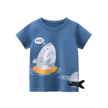 Yocute Børn T-shirt til Sommeren 2021 New Kids Tøj Bomuld Baby Drenge Tøj, Afslappet Stil Tegneserie Design Toddler Dreng T-shirt