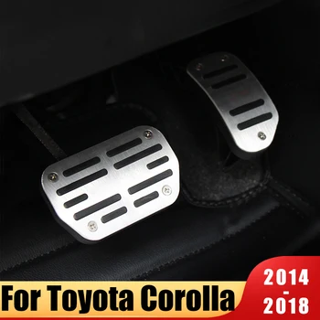 Tilbehør til bilen Aluminium legering Accelerator Gas pedal Bremse pedal Dækning For Toyota Corolla E160 E170 2016 2017 2018