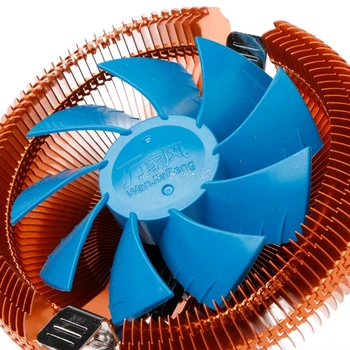 Computer Køler Fan Temperatur Kontrol Mute Kobber PC CPU Køler køleventilator Til AMD 754 Intel 775