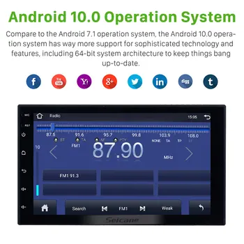 Seicane Android 10.0 7 inch 2 Din Universal Car Radio GPS-Multimedie-Enhed, der Afspiller Til Volkswagen Nissan, Hyundai Kia toyata CR-V