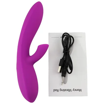 Cocolili Stærk Suge Nipple Sucker Dildo Vibrator Klitoris Massager G-spot Stimulator Hastighed Justerbar 10-Modes USB-Opladning