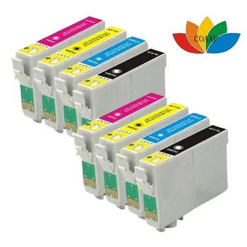 8pack Kompatibel EPSON fox T1285 multi Blækpatroner Stylus SX125 SX130 SX230 SX235W SX420W SX425W Printer