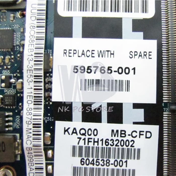 NOKOTION 595765-001 Til HP 8540P 8540W Laptop Bundkort KAQ00 LA-4951P hovedyrelsen QM57 DDR3 i7 kun