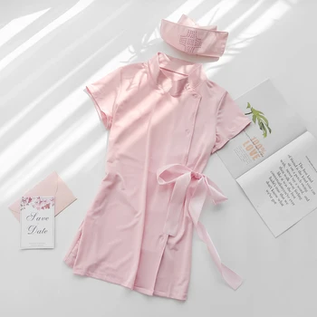 Søde Lille Sygeplejerske Pink Undertøj rollespil Japansk Sygeplejerske Uniform Kvinder Sexet Stuepige Kostume Undertøj Cosplay Sygeplejerske Kostume