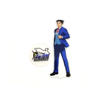 Elsker Tak Gyakuten Saiban Phoenix Wright Naruhodo Ryuichi akryl står figur model tallerkenholder kage topper animationsfilm