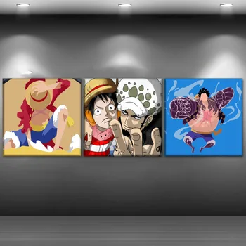 Animation Plakat 1stk/3stk Et Stykke Maleri Moderne Hjem Væggen Dekorative Lærred Modulære Billede Kunst HD Print På Lærred Kunstværker