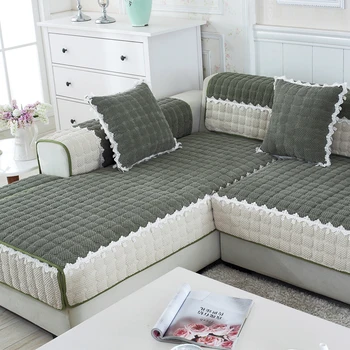 Blød sofa pude, vinter og efterår universal sofa anti-slip pude, moderne minimalistisk sofa håndklæde