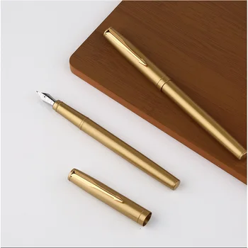2020 Nye Guld Fountain Pen Fin Spids 0,5 mm Skriftligt Gave Pen Kontor Praksis Rejse på Business Mode Forsyninger Springvand-Kuglepenne Ny