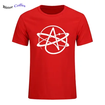 Ateist Symbol FSM Pastafarian Religion Trykt Mænd T-Shirt-Nyhed T-Shirts Mænds Bomuld kortærmet Tshirt Top Streetwear Tee