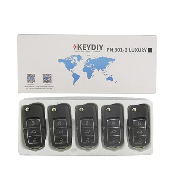 KEYDIY 5pcs KD B01-3 luksus Black 3-Knap B-serien Universial Fjernbetjening Til KD900/KD-X2/ URG200/KD MINI-Serie B i Fjernbetjeningen med en pinkode