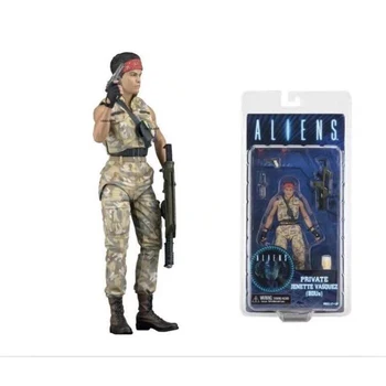 Aliens vs Predator-Serien LT.Ellen Ripley Bombefly Jakke Xenomorph Warrior Battle Beskadiget PVC-Action Figur Legetøj Dukke Gave
