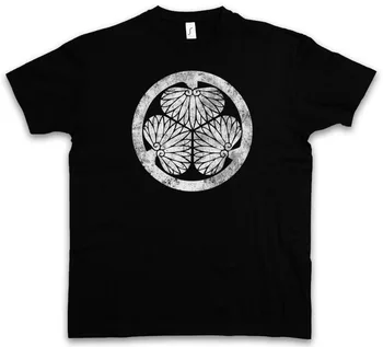 Homme 2019 Nye Hip-Hop Bomuld Fritid Tokugawa-Klanen Mon Japan Oda Nobunaga Edo Samurai Shogun Ninja T-Shirt