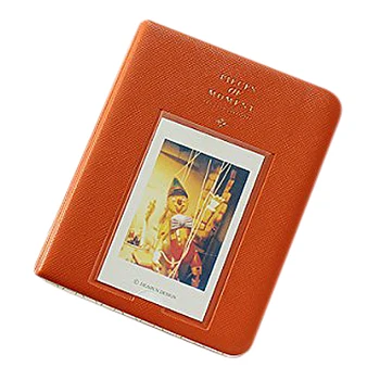 Album Foto Photographie Billede 64Pochettes hæld Polaroid Fuji Film Instax Mini-Film Orange