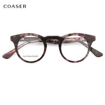 COASER 2020 Vintage Kvinder briller Briller Ramme Mænd, der Passer Recept Optiske Briller Linse Acetat Sungalsses Briller