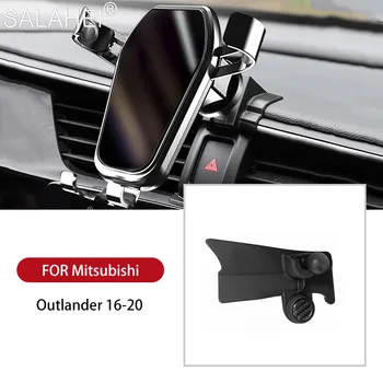 Bærbare Bil Mobiltelefon Holder Til Mitsubishi Outlander MK3 2016 2017 2018 2019 Telefon Stå Beslag luftskrue Tilbehør