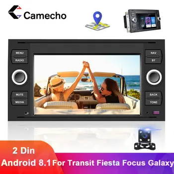 Camecho 2 din Android 8.1 Bil Radio Multimedie-Afspiller Til Ford Focus 2 3 Mondeo mk2 4 Fusion Kuga Fiesta Transit Connect S-CMA