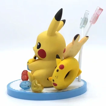 12cm Takara tomy pokemon pikachu Figur Fødselsdag scene Model Animationsfilm Samling Figur Legetøj for børn