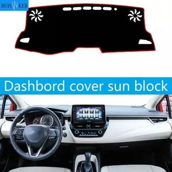 For Toyota Corolla 2019 2020 Dashboard Dækker Dash Mat Pad Dashmat Solsejl Instrument Beskyttende Tæppe Bil Styling Tilbehør