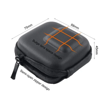 Mini EVA opbevaringsboks Tilfældet for GoPro Hero 7 6 5 Sort Sølv Hvid Beskyttende Kamera Taske til Go Pro Hero 5 6 7 Tilbehør