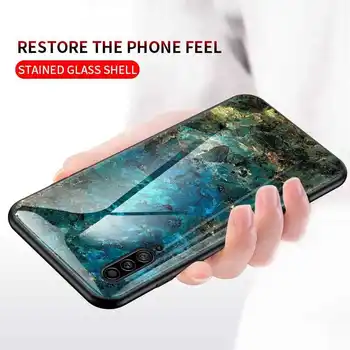 Mokoemi Marmor Mønster Glas Tilfældet For Samsung Galaxy A50s A50 A40 A30 A20s A20 A10s A10-Phone Cover