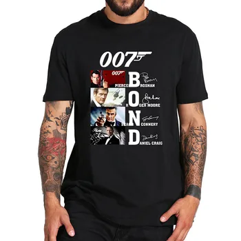 James 007 Tshirt Filmens Bond-T-Shirt 3D-print mode afslappet kortærmet Sommer Toppe Tee Homme Høj Kvalitet oversize t-shirts