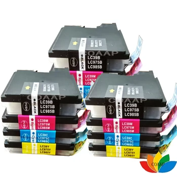 12PK Høj kvalitet Kompatibel Blækpatron LC985 LC975 LC39 for Brother DCP-J125 DCP-J315W DCP-J515W MFC-J410 MFC-J415W Printer