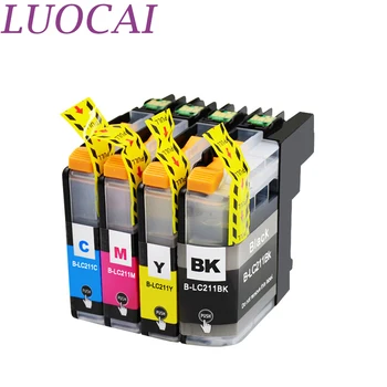 LuoCai LC211 211 LC 211 4 stykker Kompatible blækpatroner til brother LC211 DCP-J562N J963N MFC-J880N printere