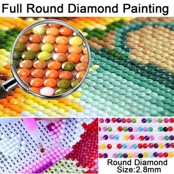 DIY-5D Diamant Maleri Fuld Runde Bor Mosaik Frugt Diamant Broderi Olie Maleri Cross Stitch Home Decor Manuel Kunst Gave