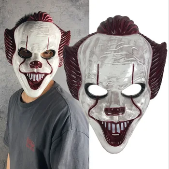 Joker Pennywise Maske Stephen King er Det Horror Cosplay Latex LED Masker Hjelm Skræmmende Klovn Halloween Fest Kostume, Rekvisitter, Masker