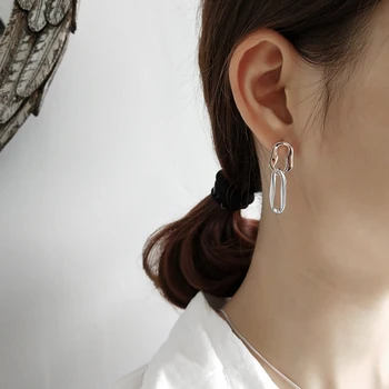 925 sterling sølv bredere 8 uregelmæssige stud øreringe sølv håndlavet mode moderne originale øreringe til kvinder fine smykker