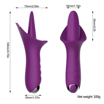 10 Speed Vibrationer Tunge Vibratorer Fisse Klitoris Stimulator Brystvorten Vagina, Klitoris Massage Kvindelige Onani sexlegetøj til Kvinder