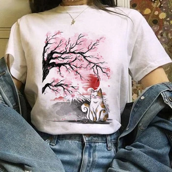 Ny Japansk Anime Naruto T-Shirt Kvinder Kawaii Sommer Toppe Tegnefilm Harajuku Akatsuki Grafiske Tees Unisex Plus Size T-Shirt