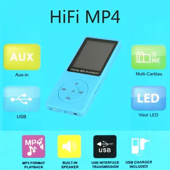 MP4-afspiller med bluetooth lecteur mp3-mp4 music player, bærbare mp 4 medier slim1.8-tommer touch-taster, fm-radio, video 32G