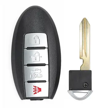 Keyecu Keyless Entry Fjernbetjening Bil for 315MHz 4B Fob for Nissan Sentra Versa 2013-2017 FCC: CWTWB1U840