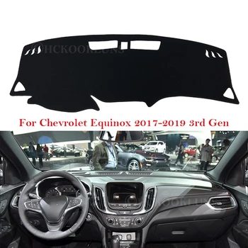 Dashboard Dækker Beskyttende pude til Chevrolet Equinox 2017 2018 2019 MK3 3rd Gen 3 Holden Tilbehør Dash Board Parasol Tæppe
