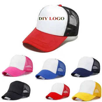 Gratis tilpassede mesh hat mænd DIY navn, billede, logo baseball cap trucker hat udendørs aktivitet solhat