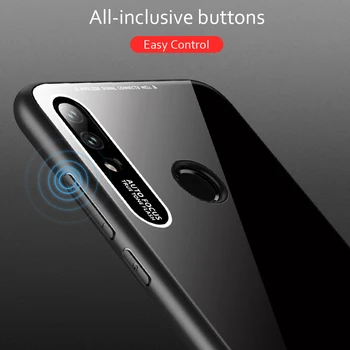 For Xiaomi Redmi Note 7 Tilfælde Glas Tilbage Hard Cover Til Redmi Note 7 Pro Tilfælde Mi8 Mi9 SE Blød Kofanger Hærdet Mode Sag