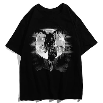 Anime Death Note Ryuuku Yagami Light Mænd T-shirt Horror Dom Kommer Grafisk Print Sommeren Tops Tees Streetwear Tøj
