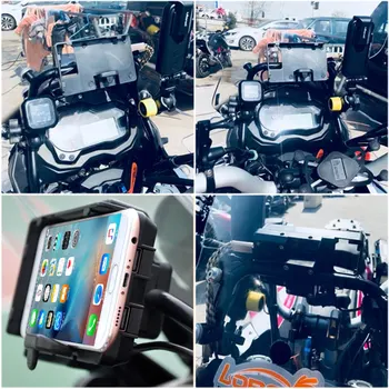 For Benelli TRK502 TRK502X 2016-2020 2017 2018 2019 Motorcykel USB Oplader Mobiltelefon Holder Stand Beslag