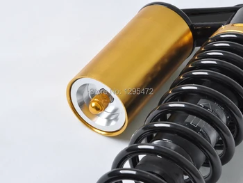 Universial gaffel 340 mm luft gas støddæmper for motorcyklen cb750 SUZUKI-GSX1100-atv quad scooter, motorcykel, sort+golden