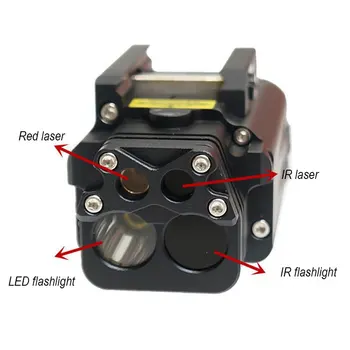 Offentlig Jagt Våben Lys Med IR-Lys Vandtæt Taktisk LED Lommelygte Passer 20mm Weaver Mount Riffel Belysning Værktøjer