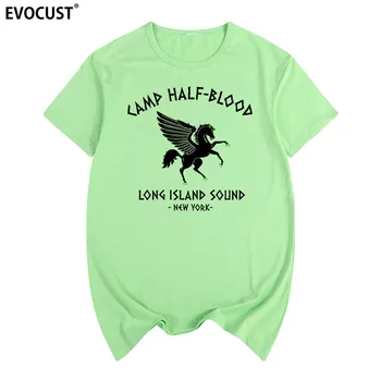 Camp half blood new York Long Island Sound Percy Jackson Sommer T-shirt i Bomuld Mænd T-shirt Nye kvinder TEE Casual fashion