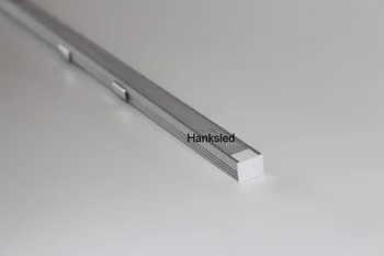 10stk 2,0 M Forsænket Aluminium LED-Kanal Aluminium LED-Belysning Profil trekant Hjælp til Strip i en 10mm Bredde