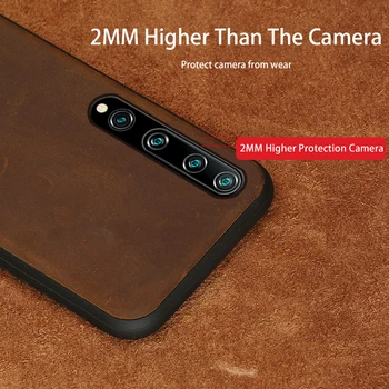 Ægte PULL-UP Læder telefon tilfældet for Xiomi Mi 11 10 10T Pro 9 Lite 9T A3 Poco X3 dækning For Redmi Note 8 Pro 8T Note 9 Pro 9S 7